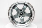 MT07 - Gunmetal w Machined Lip - 17x9.0 5x114.3 Offset +20 For Discount