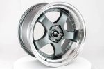 MT07 - Gunmetal w Machined Lip - 17x9.0 5x114.3 Offset +20 For Discount