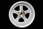 MT07 - White w Machined Lip Gold Rivets - 18x9.5 5x114.3 Offset +20 on Sale