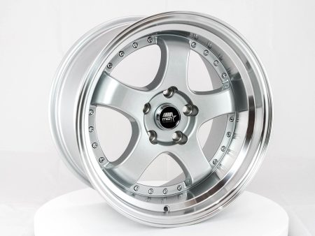 MT07 - Silver w Machined Lip - 17x9.0 5x114.3 Offset +20 Hot on Sale