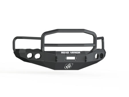 Road Armor 03-05 Dodge 2500 Stealth Front Winch Bumper w Lonestar Guard - Tex Blk Fashion