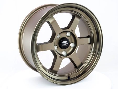 Time Attack - Matte Bronze w Bronze Machined Lip - 16x8.0 5x114.3 Offset +20 Discount