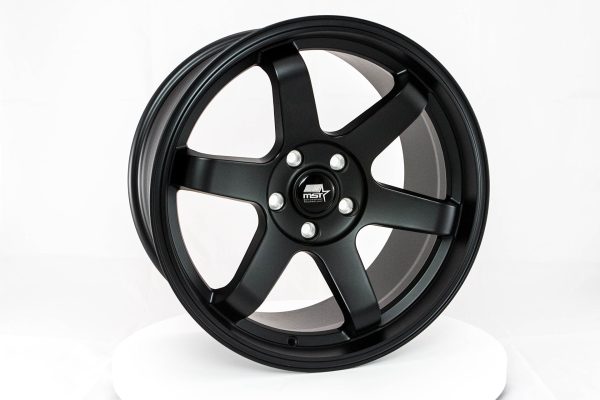 MT01 - Matte Black - 18x9.5 5x100 Offset +35 For Cheap