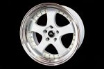 MT07 - White w Machined Lip Gold Rivets - 18x9.5 5x114.3 Offset +20 on Sale