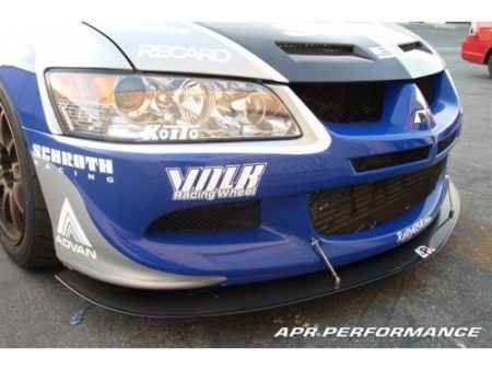 APR Performance Carbon Fiber Front Splitter | 2003-2005 Mitsubishi Lancer Evolution 8 (CW-483008) Online now