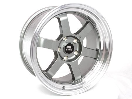 Time Attack - Gunmetal w Machined Lip - 17x9.0 5x114.3 Offset +20 Online Hot Sale