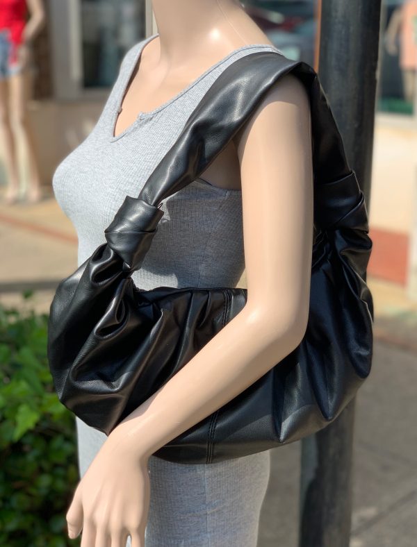 Wrinkled faux leather hobo bag Supply