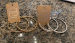 rhinestone hoops 2.5   For Sale