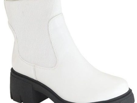 white boot with black bottom Cheap